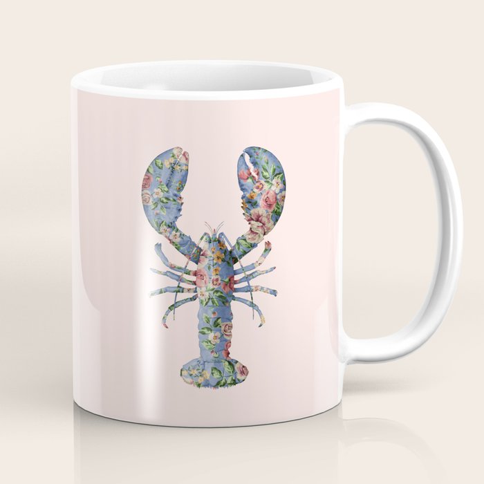 FLORAL LOBSTER Coffee Mug Gallery Image 1