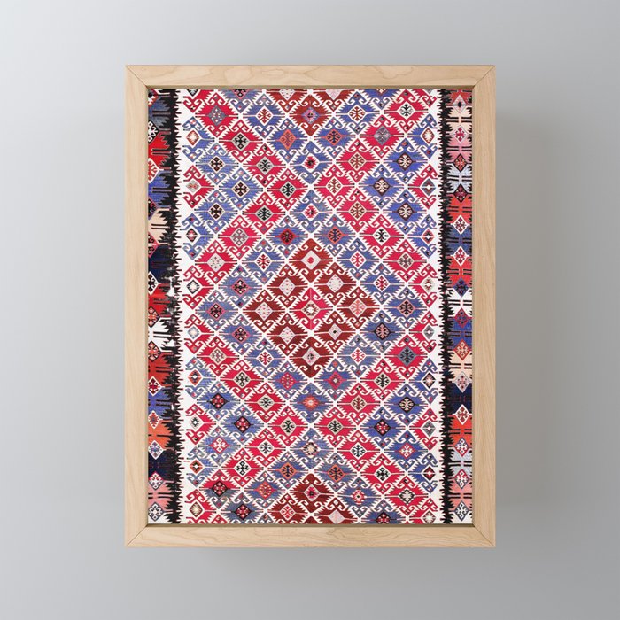 Aleppo North Syrian Kilim Mini Art Print Gallery Image 1