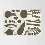 fresh fresh vegetable-black Rug Gallery Image 2