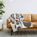 fresh fresh vegetable-black Throw Blanket Gallery Image 1
