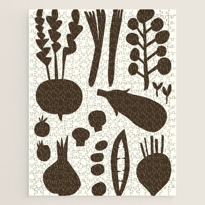 fresh fresh vegetable-black Jigsaw Puzzle Gallery Image 1