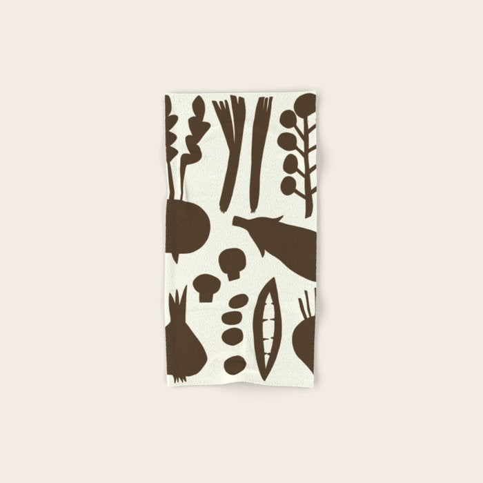 fresh fresh vegetable-black Bath Towel Gallery Image 1