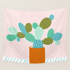 modern cacti Wall Tapestry Gallery Image 4