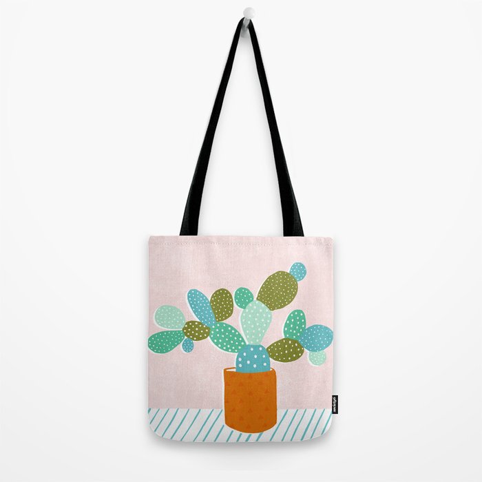 modern cacti Tote Bag Gallery Image 2