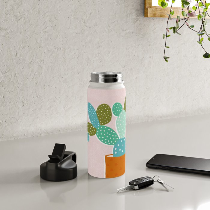 modern cacti Water Bottle Gallery Image 4