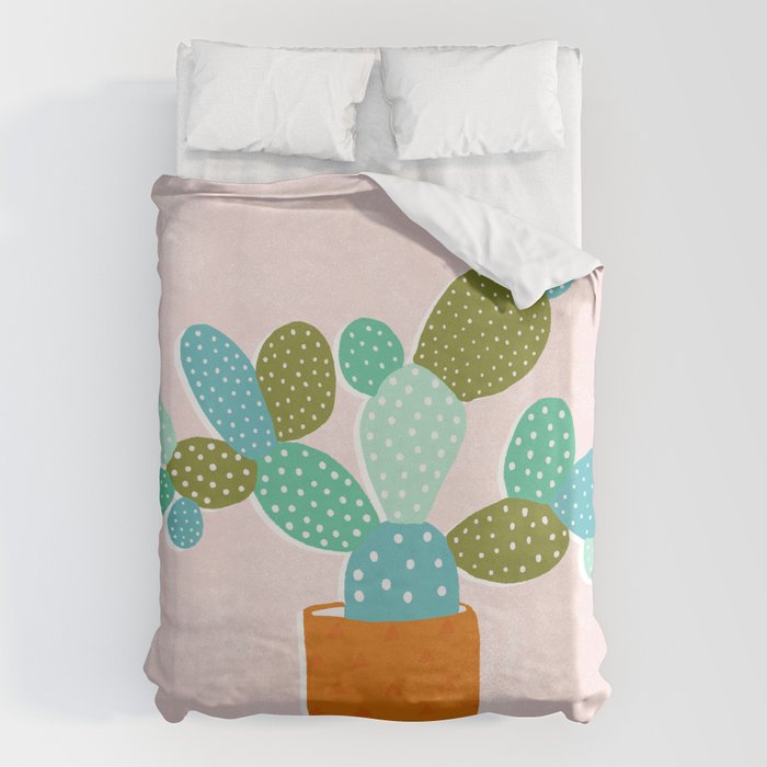 modern cacti Duvet Cover Gallery Image 1