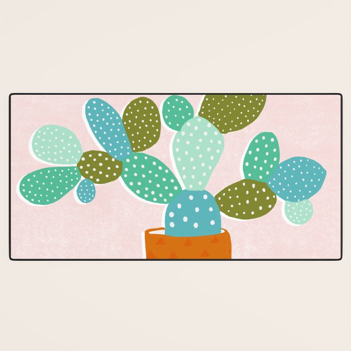 modern cacti Desk Mat Gallery Image 3