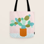 modern cacti Tote Bag Gallery Image 1
