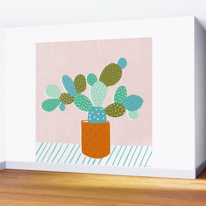 modern cacti Wall Mural Gallery Image 2