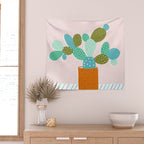 modern cacti Wall Tapestry Gallery Image 2