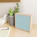 Starry Art Deco Pattern XI Teal Green Mini Art Print Gallery Image 2