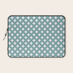 Starry Art Deco Pattern XI Teal Green Laptop Sleeve Gallery Image 1