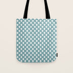 Starry Art Deco Pattern XI Teal Green Tote Bag Gallery Image 1