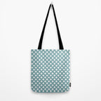 Starry Art Deco Pattern XI Teal Green Tote Bag Gallery Image 2