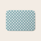 Starry Art Deco Pattern XI Teal Green Bath Mat Gallery Image 1