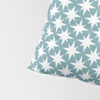Starry Art Deco Pattern XI Teal Green Pillow Sham Gallery Image 4