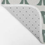 Vintage Bows IV Green Bath Mat Gallery Image 2