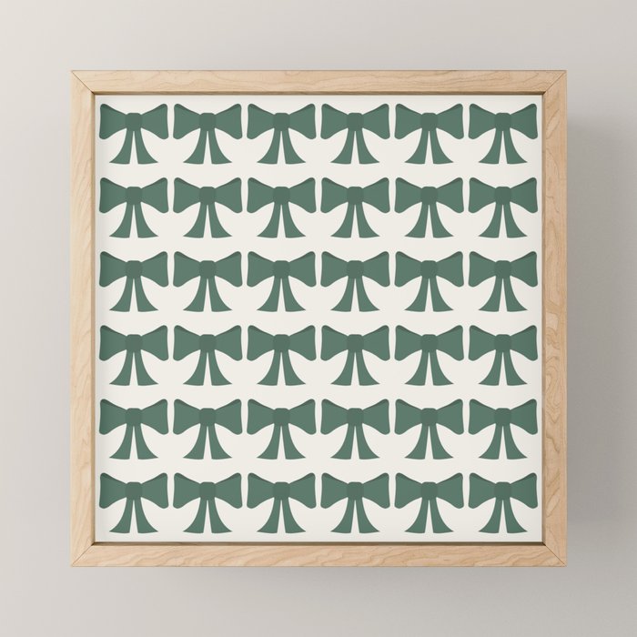Vintage Bows IV Green Mini Art Print Gallery Image 1