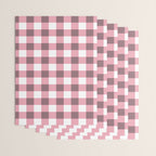 Dusty Pink Gingham Check Wrapping Paper Gallery Image 3