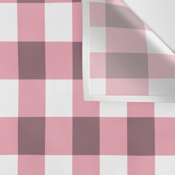 Dusty Pink Gingham Check Wall Tapestry Gallery Image 3
