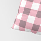 Dusty Pink Gingham Check Pillow Sham Gallery Image 4