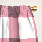 Dusty Pink Gingham Check Window Curtain Gallery Image 2