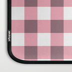 Dusty Pink Gingham Check Laptop Sleeve Gallery Image 3