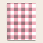 Dusty Pink Gingham Check Notebook Gallery Image 4