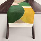 Modern Abstract Vases with Plant 1 Table Runner Gallery Image 1