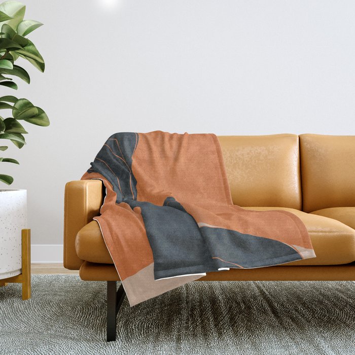 Abstract Nude IV Throw Blanket Gallery Image 1
