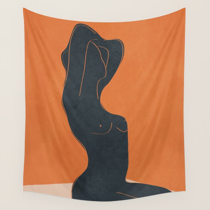 Abstract Nude IV Wall Tapestry Gallery Image 1