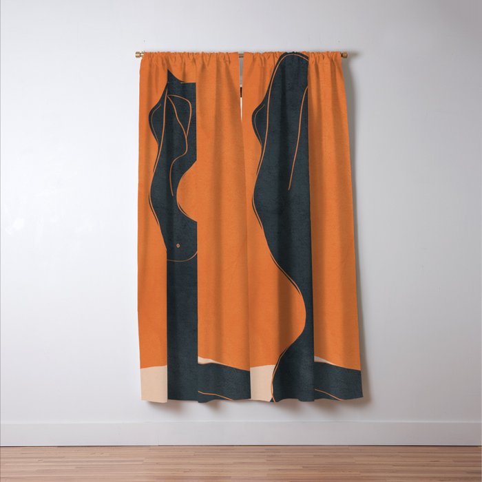 Abstract Nude IV Window Curtain Gallery Image 3