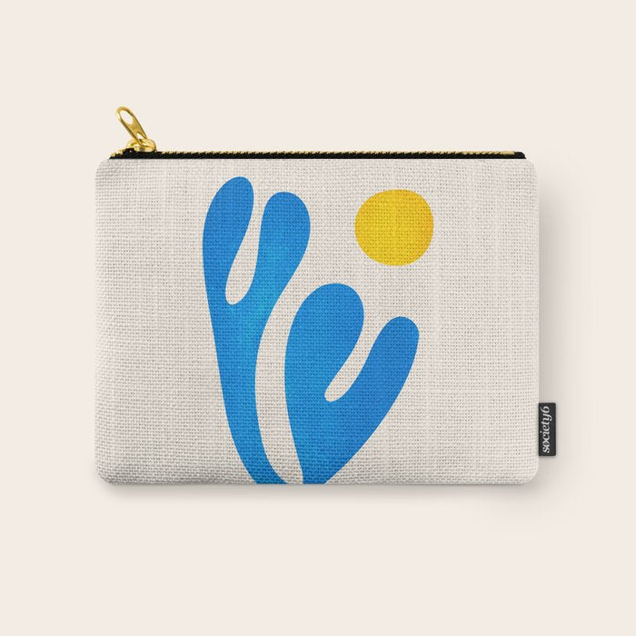 Blue Leaf & Sun: Matisse Paper Cutouts I Carry All Pouch Gallery Image 1