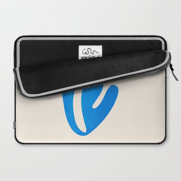 Blue Leaf & Sun: Matisse Paper Cutouts I Laptop Sleeve Gallery Image 2