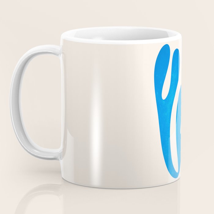 Blue Leaf & Sun: Matisse Paper Cutouts I Coffee Mug Gallery Image 3