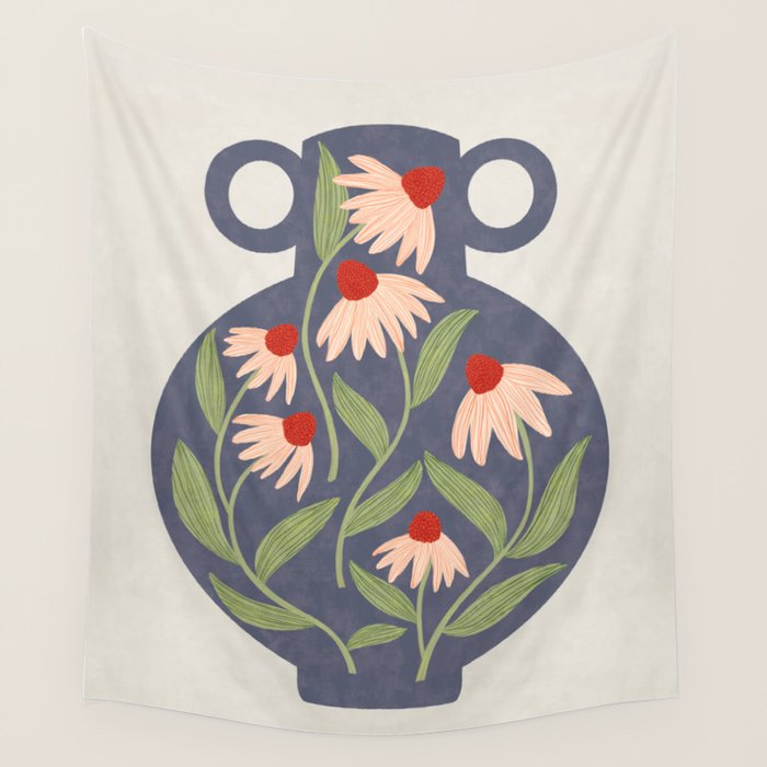 Vase of daisies Collection Wall Tapestry Gallery Image 4