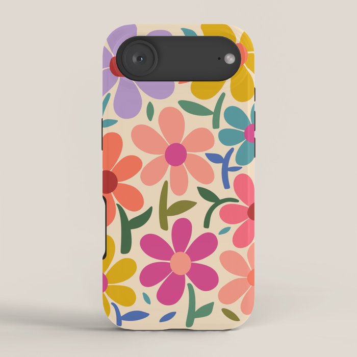 Botanical Garden -Colorful Daisy Bloom iPhone Case Gallery Image 2