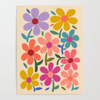 Botanical Garden -Colorful Daisy Bloom Poster Gallery Image 4