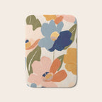 Soft Abstract Floral Garden II Bath Mat Gallery Image 1