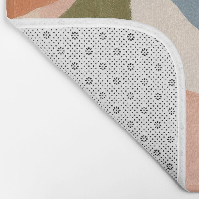 Soft Abstract Floral Garden II Bath Mat Gallery Image 2