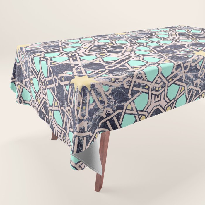 Mosaic moroccan tile B Tablecloth Gallery Image 1