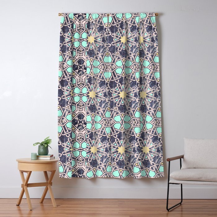 Mosaic moroccan tile B Window Curtain Gallery Image 5