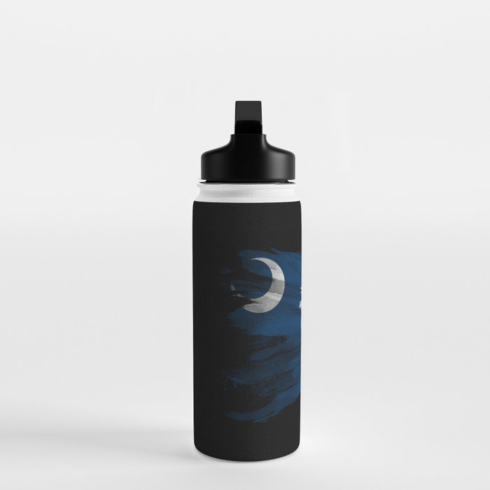 South Carolina state flag brush stroke, South Carolina flag background Water Bottle Gallery Image 3