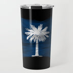 South Carolina state flag brush stroke, South Carolina flag background Travel Mug Gallery Image 1
