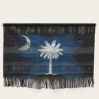 South Carolina state flag brush stroke, South Carolina flag background Wall Hanging Gallery Image 1