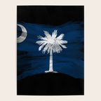 South Carolina state flag brush stroke, South Carolina flag background Poster Gallery Image 4