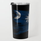 South Carolina state flag brush stroke, South Carolina flag background Travel Mug Gallery Image 3