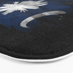 South Carolina state flag brush stroke, South Carolina flag background Bath Mat Gallery Image 3