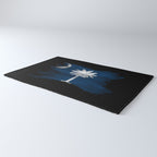 South Carolina state flag brush stroke, South Carolina flag background Rug Gallery Image 3