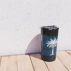 South Carolina state flag brush stroke, South Carolina flag background Travel Mug Gallery Image 4